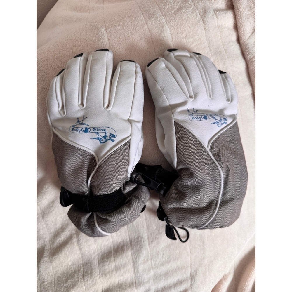 Body Glove XL Snow Ski Gloves Gray White Black Winter Waterproof Adjustable